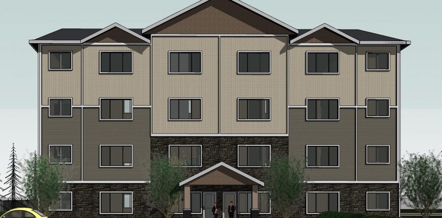 FOUR-STOREY APARTMENT BUILDING